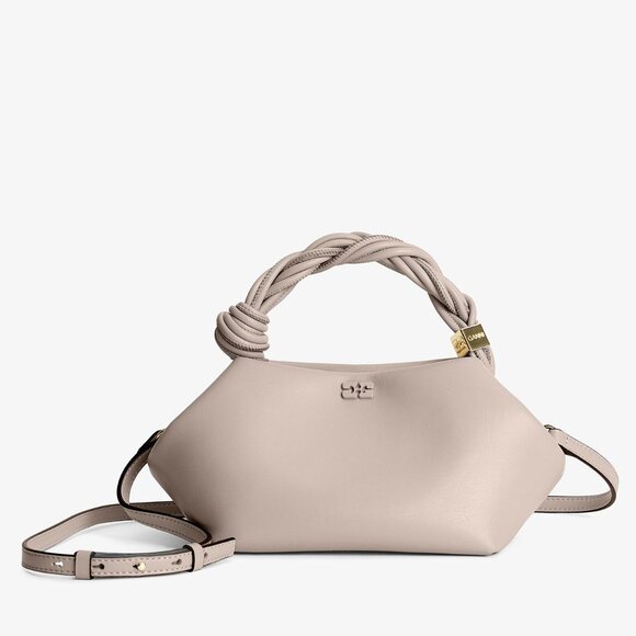 NWT Ganni Small Bou Bag - Oyster Gray - Picture 4 of 7